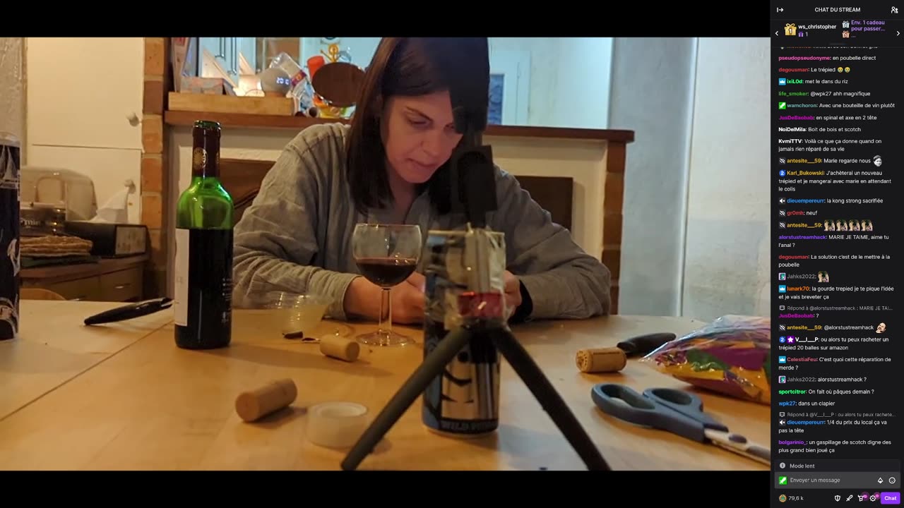 2023-04-08 (2bis.2) - Dîner en tête-à-tête (avec Twitch) - Twitch Meutemediatique (avec chat)