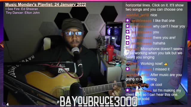 Tiny Dancer : Elton John (Bayou Bruce 3000 Acoustic Cover)