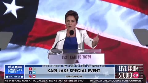 Kari Lake- you Joe Biden are a threat to America.