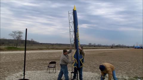 Giant 12 foot rocket launch