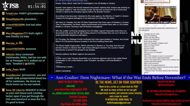 2022-03-16 23:00 EDT - Crossing the Matrix: with Chris