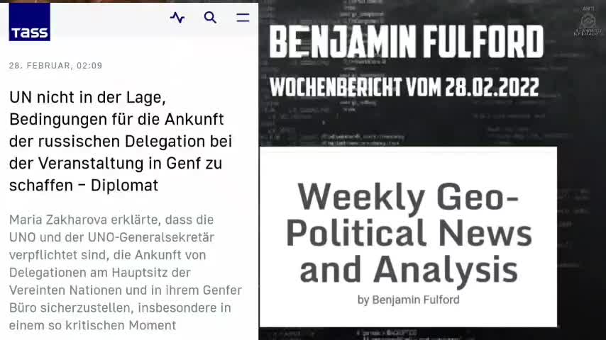 Benjamin Fulford: Wochenbericht vom 28.02.2022