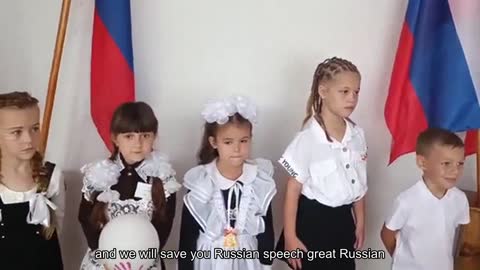 How the Russians are brainwashing children in the occupied territories.