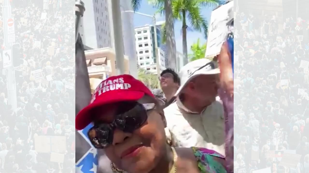 Send’Or TV contributor @enzo.alcindor with @realdonaldtrump Supporter Ginette Georges