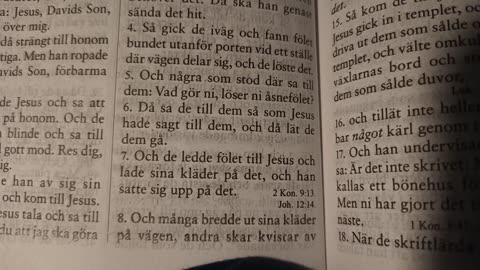 Markusevangelium 11. Örebro 12 Febr. 2022