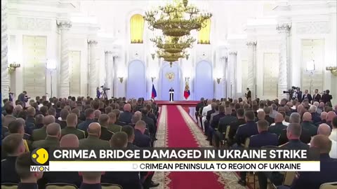 Russia Ukraine war Ukraine strikes the key bridge of be Crimea and mainland