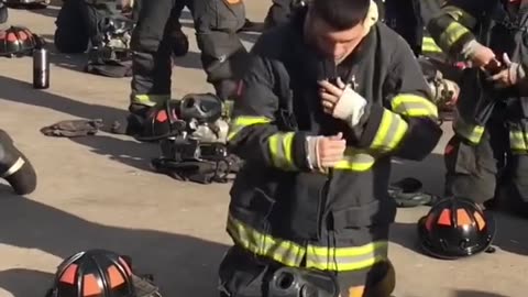 Donning fireman gear in 60 seconds