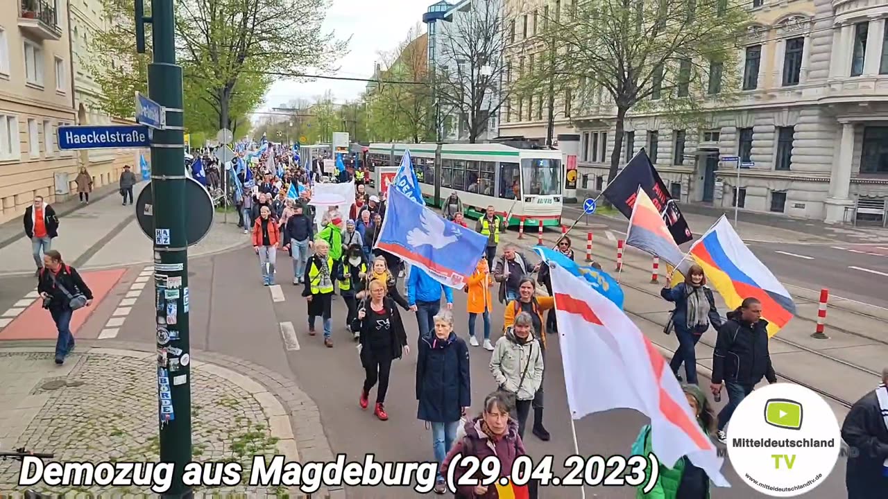 Demozug aus Magdeburg (29.04.2023)