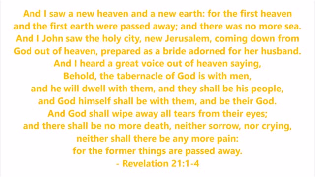 Book of Revelation | Chapter 21 Verses 1-4 - Holy Bible (KJV) - Scripture with Music