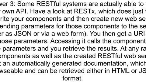 What39s the best way to generate a REST API39s documentation