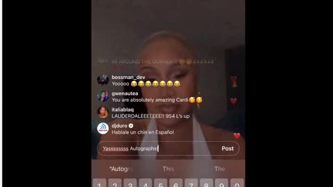 Let’s GO CARDI B N MEGAN IS COMING CARDI FULL IG LIVE