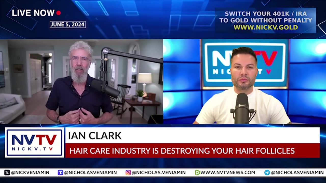 Ian Clark Discusses Hair Care Industry Destroying Your Hair Follicles with Nicholas Veniamin