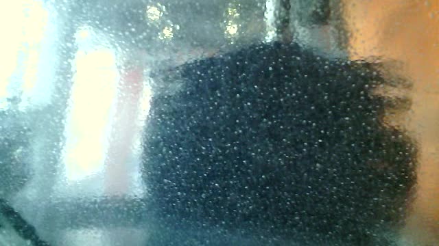 Inside the car wash