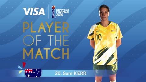Sam Kerr – Player of the Match – Jamaica v Australia