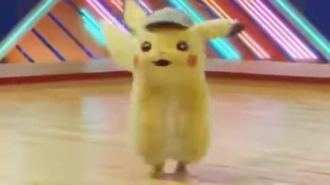 cute piccachu dancing and singing