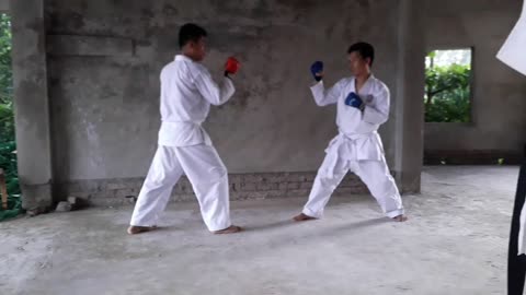 Karate self-defense basic training