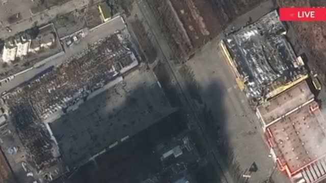 The destruction in Mariupol after Russian strike by satellite 📡