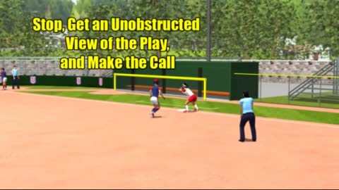 2 Umpire - Runner on 1B & 2B - Steal At 3B