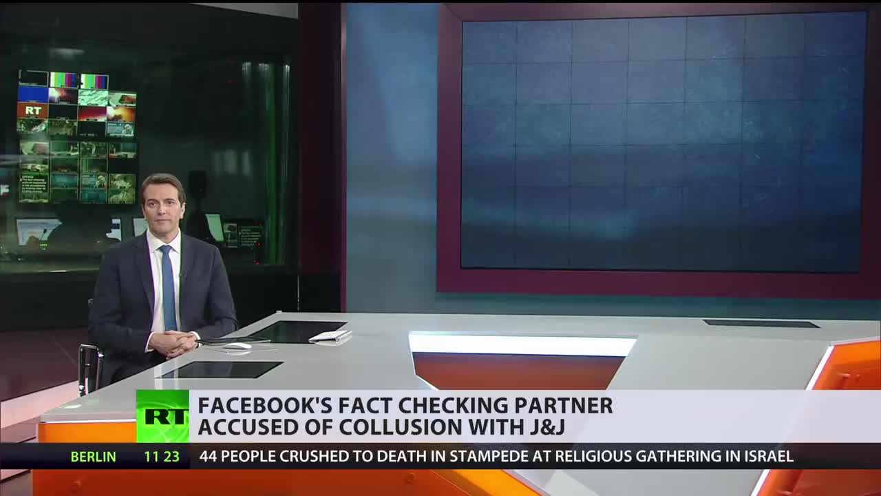 facebook's fact checking partner accused of collusion with J&J