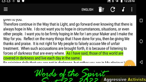 FREED FROM SIN'S DOMAIN_Words of the Spirit-Sept 22 2022