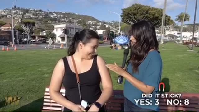 Taking the MAGNET CHALLENGE on Laguna Beach.