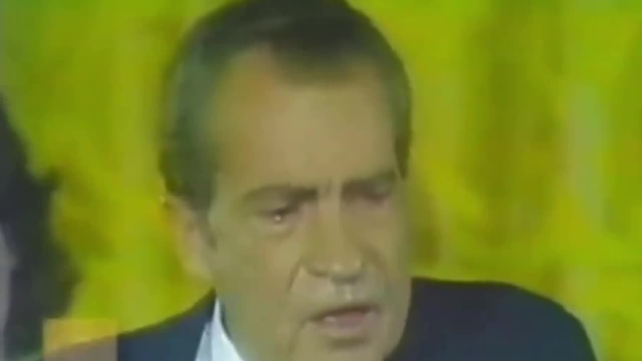 "My mother was a saint" President Richard Nixons closing remarks to White House staff, 1974