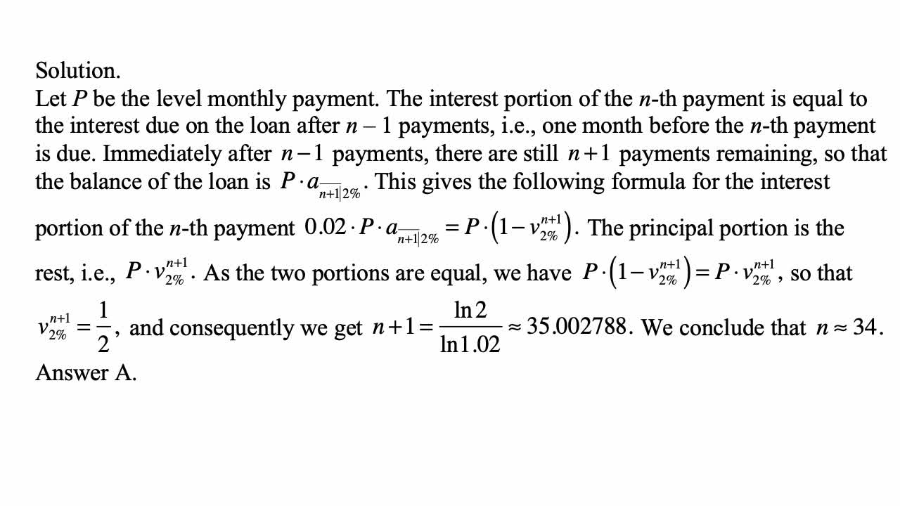 Exam FM exercise for June 15, 2022