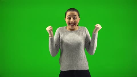 Green screen girl