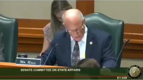 Listen to what he says! Senate committee on State affairs!