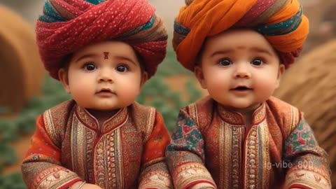 Cute baby with indian atire