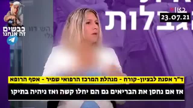 דר אסונת לבציון קורח אנחנו יודעים שמחוסנים חולים במחלה יותר קשה