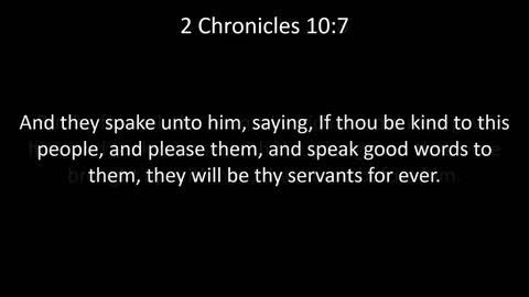 KJV Bible 2nd Chronicles Chapter 10