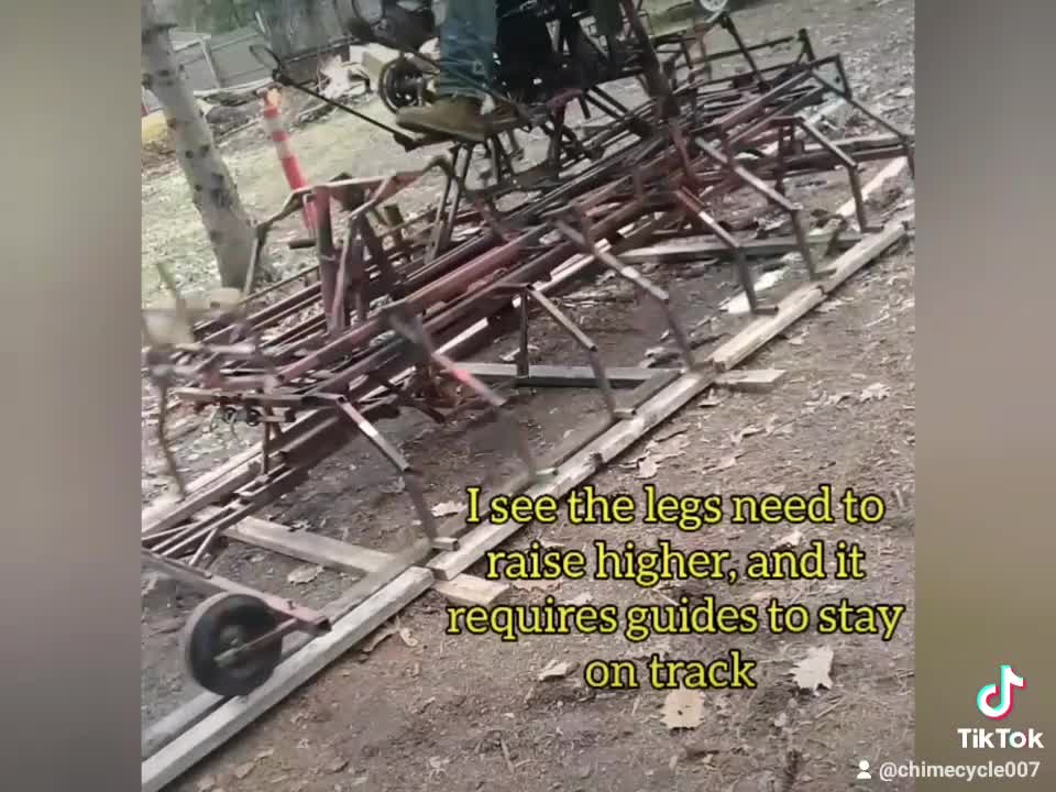 Railroad walking mechanism