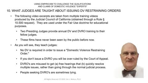 FOR ATTORNEYS -- Challenging Domestic Violence "Experts" in Depo & Trial