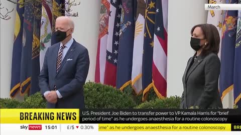 President Biden to transfer power to VP Kamala Harris