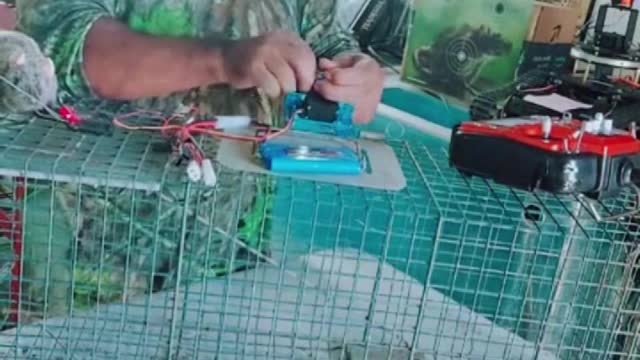 Remote Control Rat Trap Cage Setup