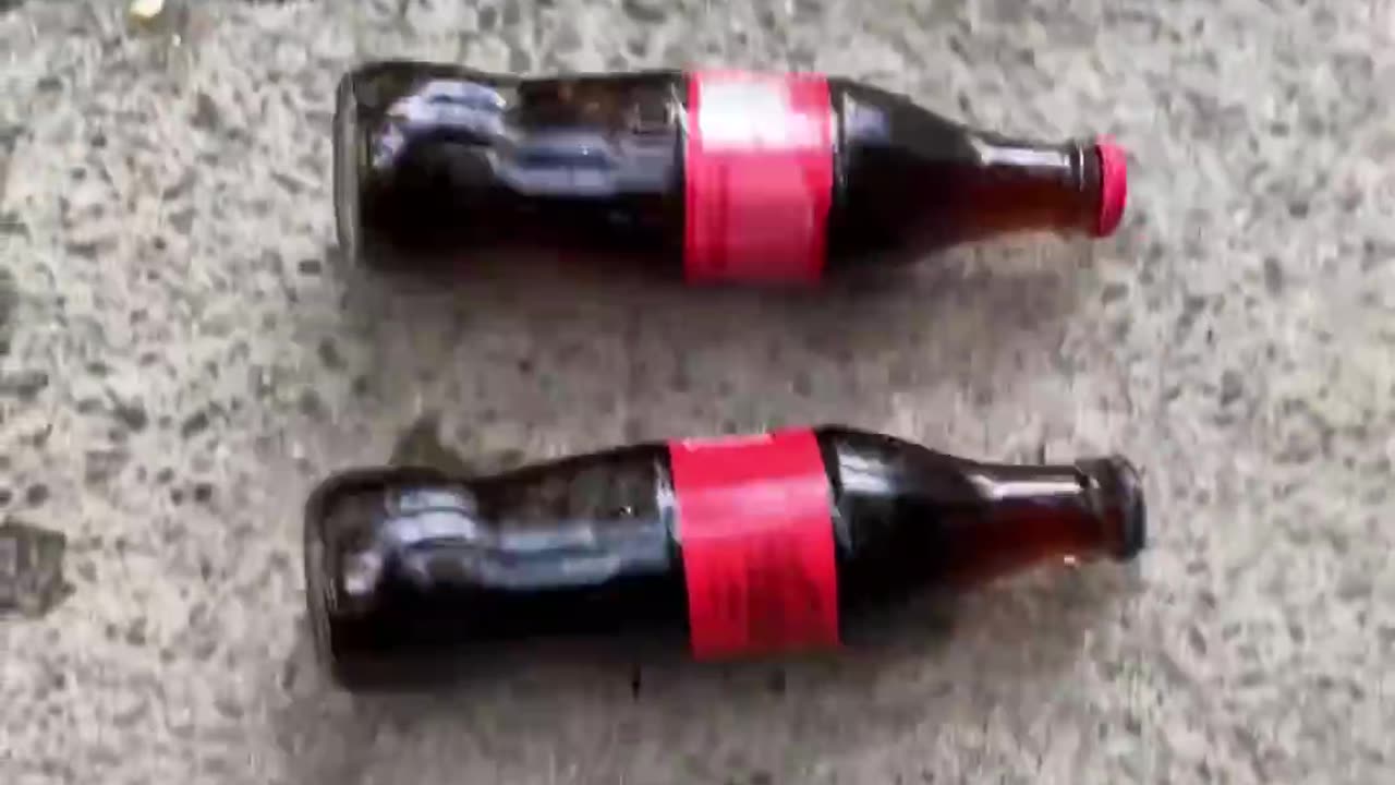 Breaking glass bottles ⚠️🔥 Crushing Crunchy & Soft Things ! #shorts #asmr #Cocacola_part1_3