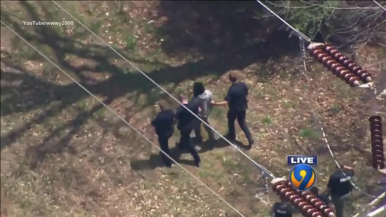 High Speed Police Pursuit of Super Erratic Driver In Charlotte Leads to Foot Bail...