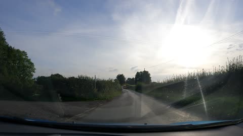 Driving to a lake in West Sussex. UK. Speedlapse