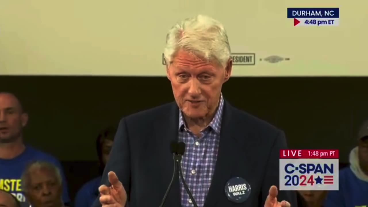 Bill Clinton leaves NC audience befuddled with bizarre Trump ‘impression’