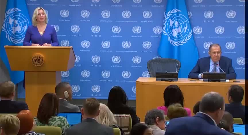 2022-09-26 ( English) Russia's Sergey Lavrov's news conference the UN General Assembly.