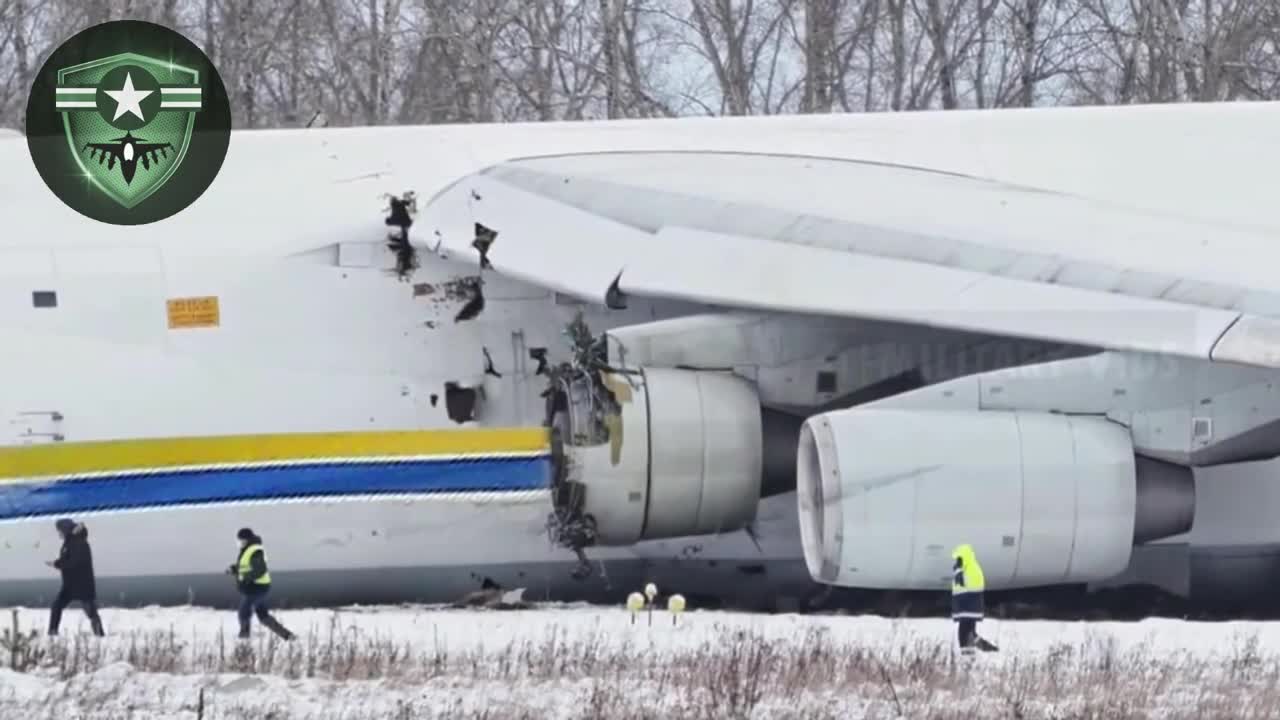 Russian nuclear attack! Russian forces destroyed the world's largest cargo plane, Mriya, in Ukraine😱