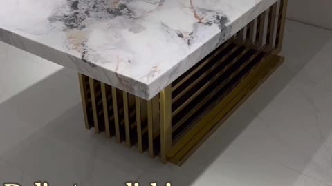 Elegance: Marble Luxe Coffee Table or dining table! #furniture #marble