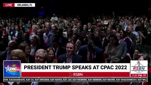 PRESIDENT J. TRUMP POWERFUL SPEAKS ATCPAC 2022 ORLANDO.