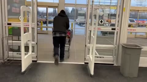 Rambo Patriot Grandma Stops Antifa LOSER from looting