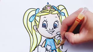 Diana Kids Show Coloring Book/Diana Princess of flowers