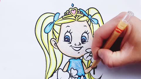 Diana Kids Show Coloring Book/Diana Princess of flowers