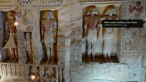 Virtual tour in the amazing Egyptian Wahty Tomb