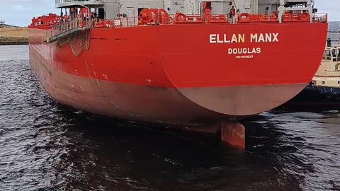 Berthing of Ellan Manx ship at Albany Australia