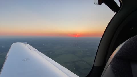 Timelapse Sunset in the air